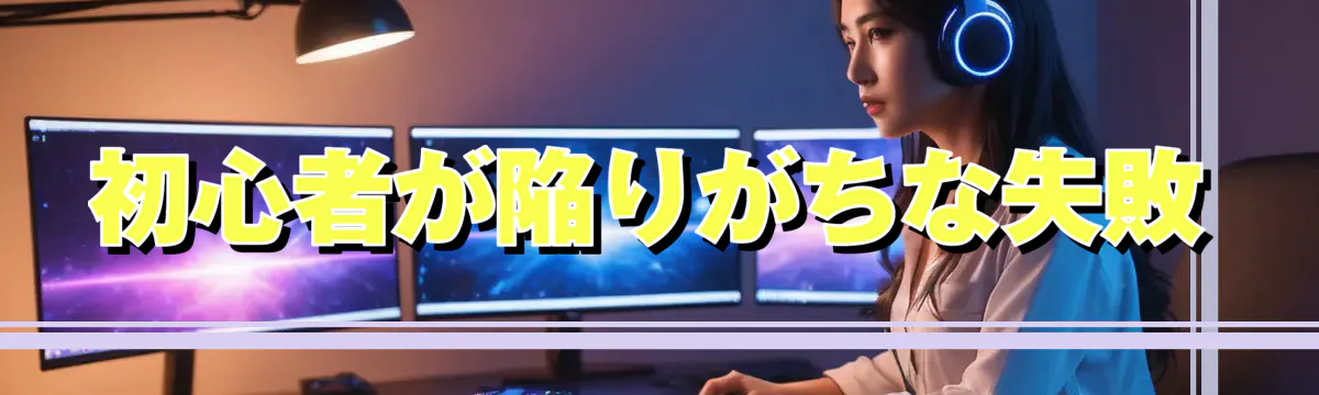 初心者が陥りがちな失敗