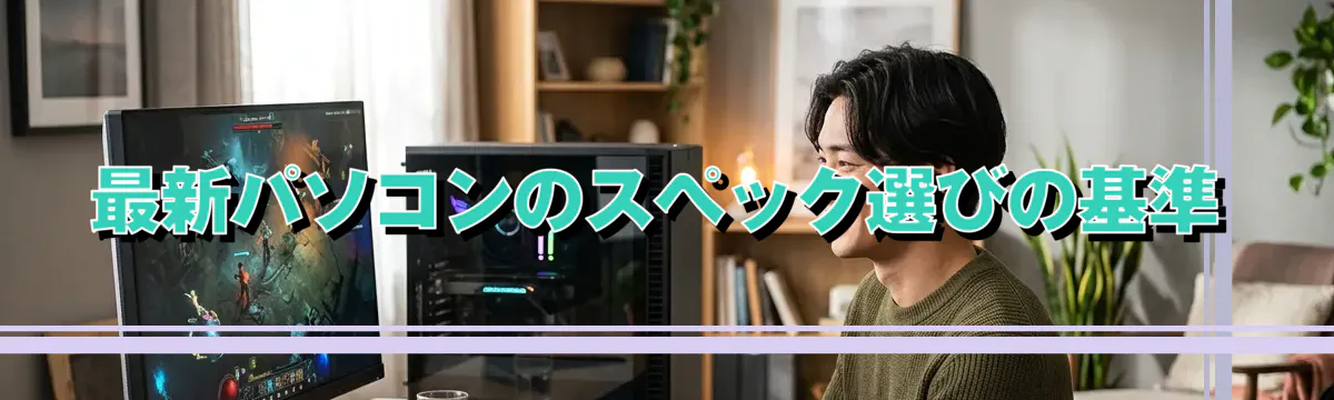 最新パソコンのスペック選びの基準