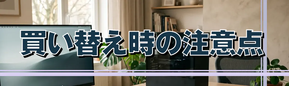 買い替え時の注意点