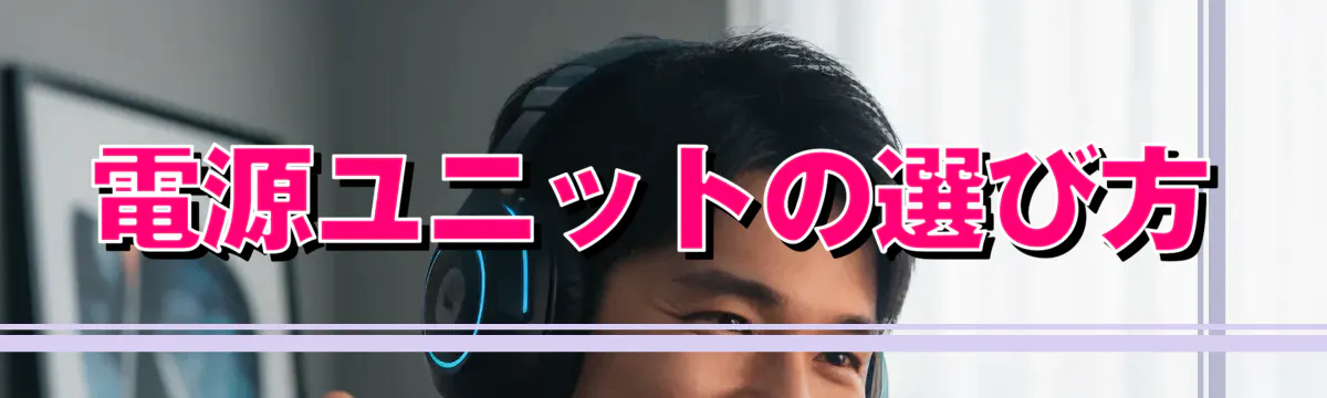 電源ユニットの選び方