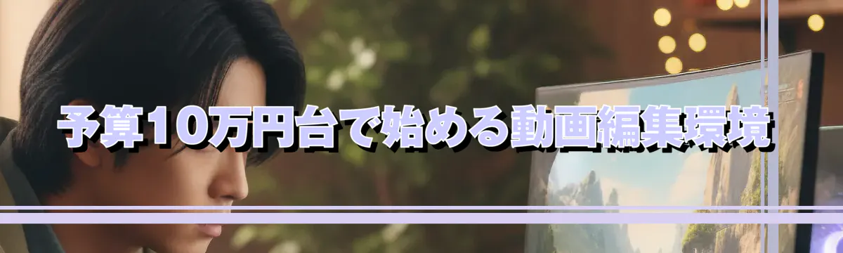 予算10万円台で始める動画編集環境