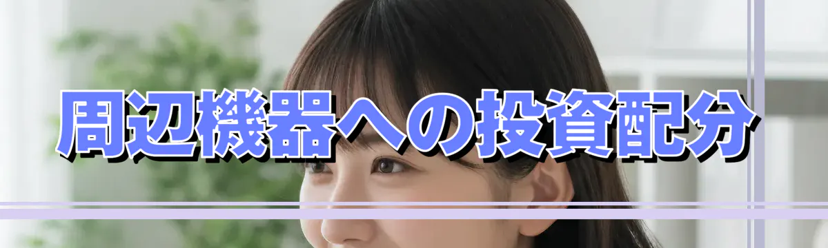 周辺機器への投資配分