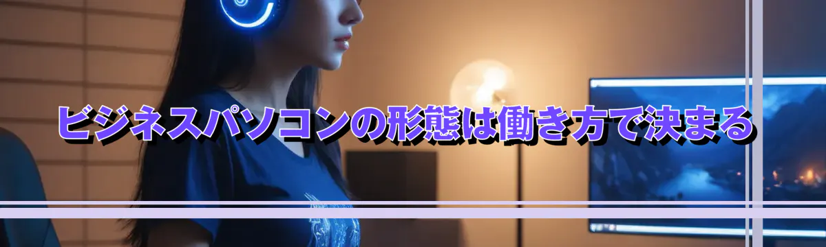 ビジネスパソコンの形態は働き方で決まる