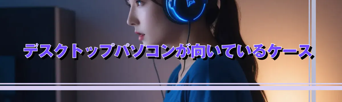 デスクトップパソコンが向いているケース