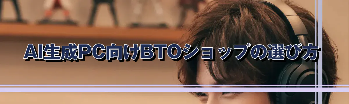 AI生成PC向けBTOショップの選び方