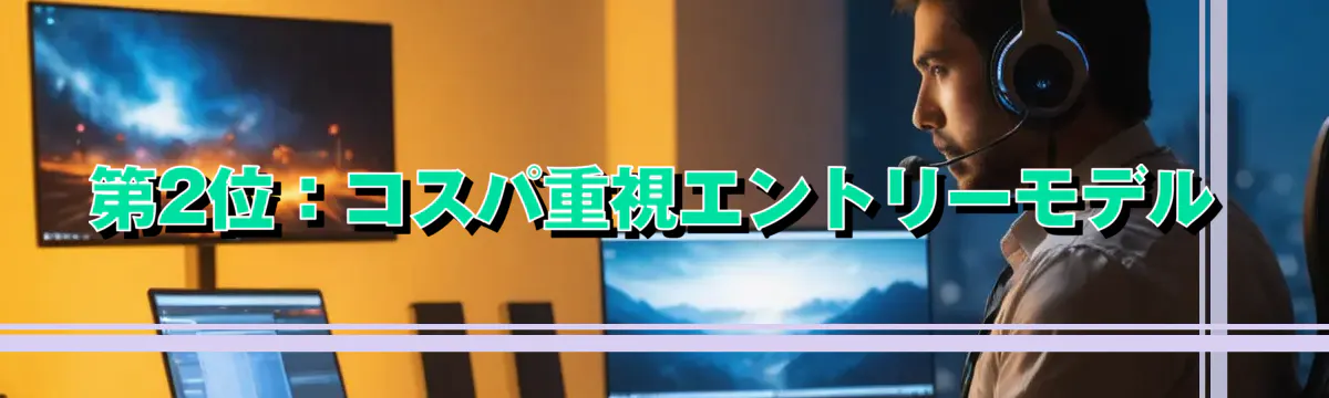 第2位:コスパ重視エントリーモデル