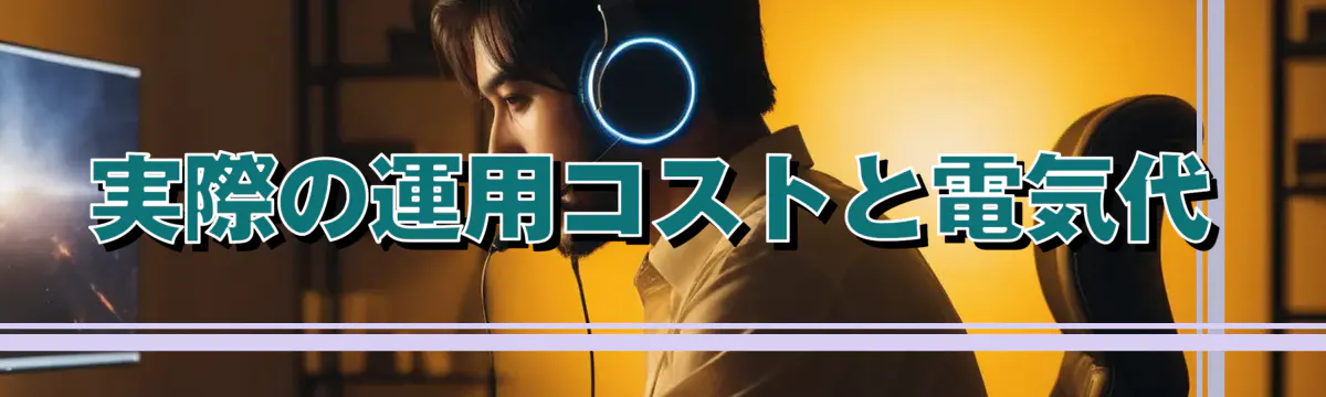 実際の運用コストと電気代