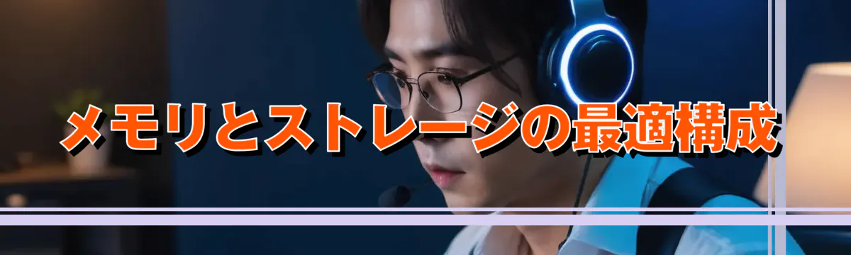 メモリとストレージの最適構成