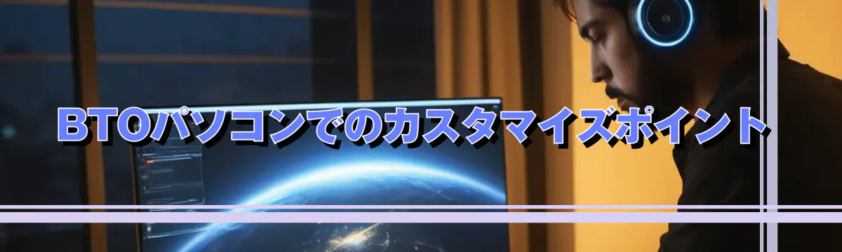 BTOパソコンでのカスタマイズポイント