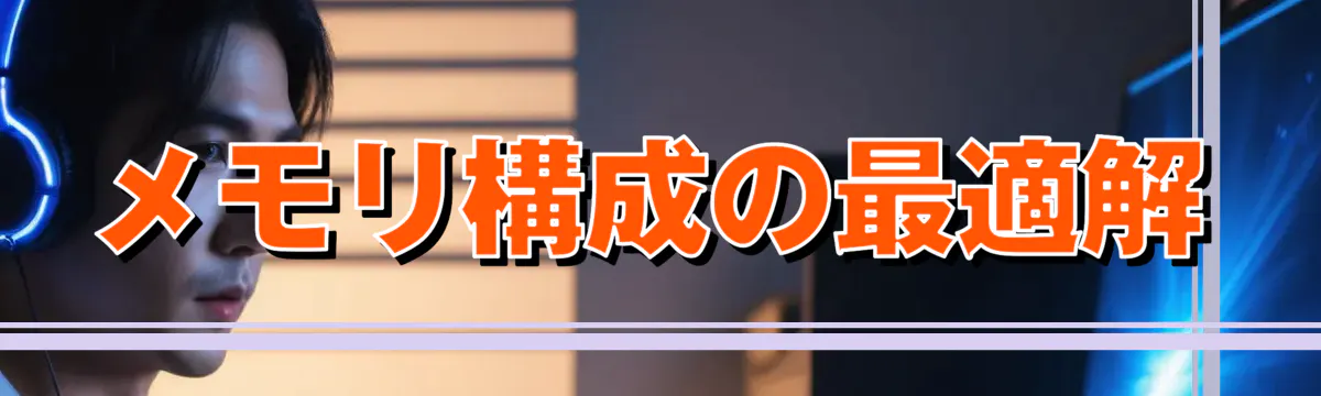 メモリ構成の最適解