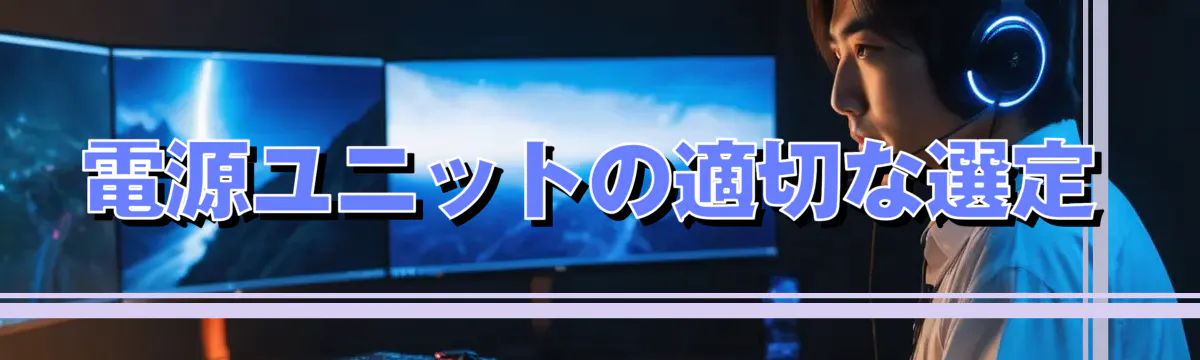 電源ユニットの適切な選定