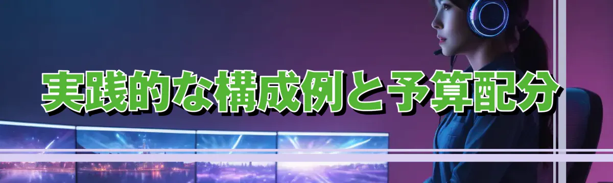 実践的な構成例と予算配分