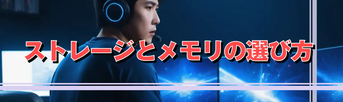 ストレージとメモリの選び方