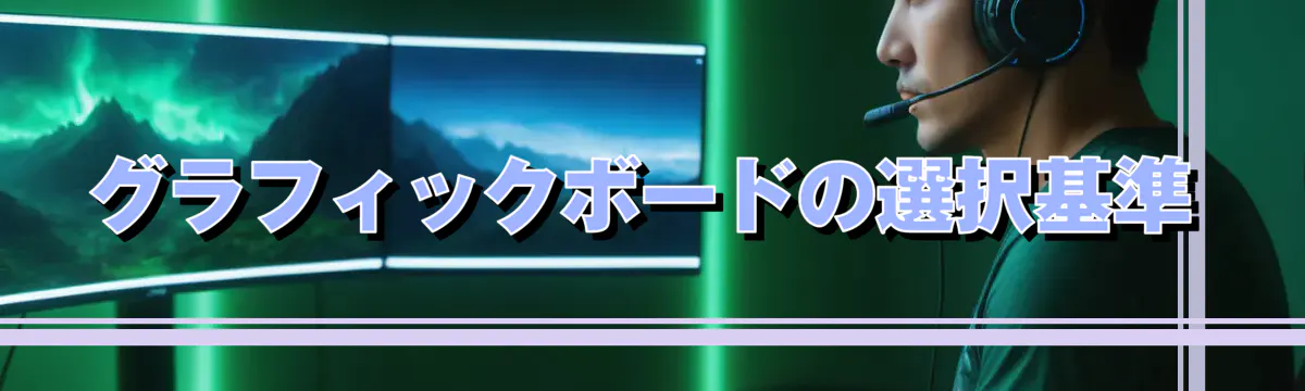 グラフィックボードの選択基準