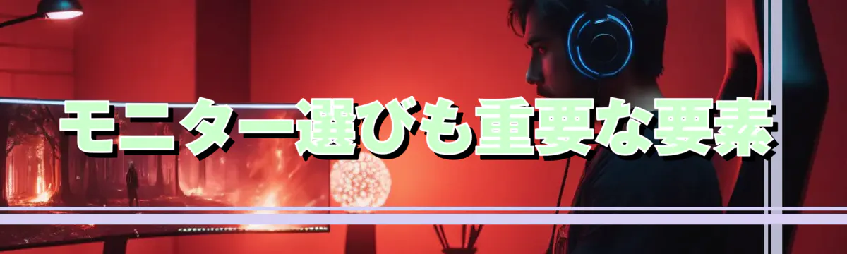 モニター選びも重要な要素