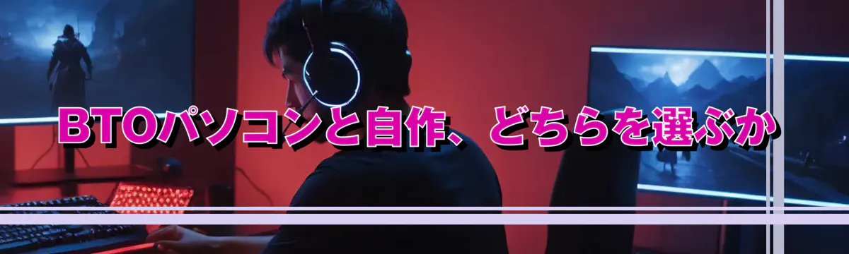 BTOパソコンと自作、どちらを選ぶか