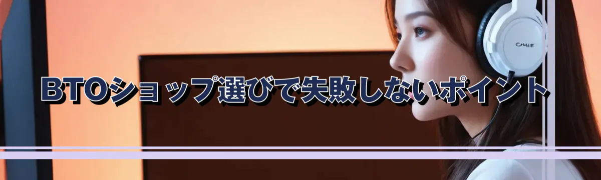 BTOショップ選びで失敗しないポイント