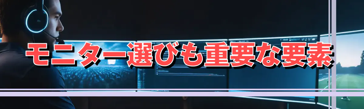 モニター選びも重要な要素