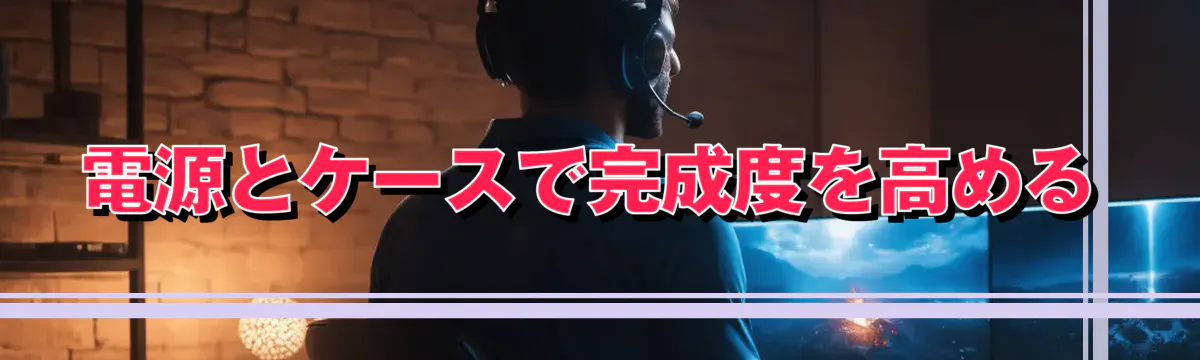 電源とケースで完成度を高める