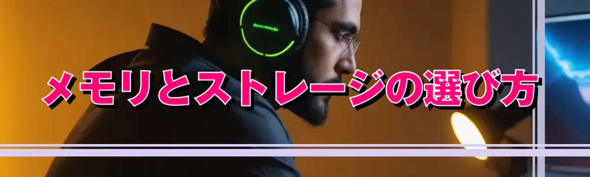メモリとストレージの選び方