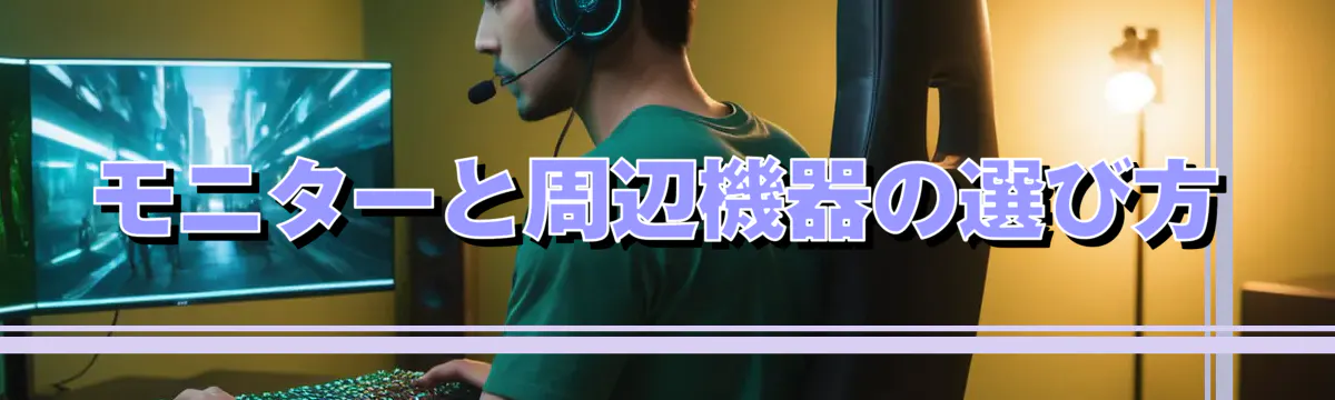 モニターと周辺機器の選び方