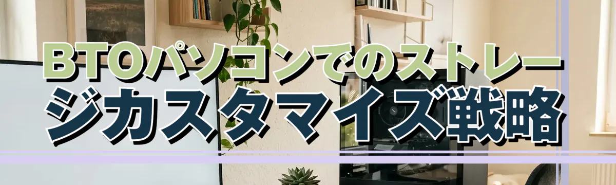 BTOパソコンでのストレージカスタマイズ戦略