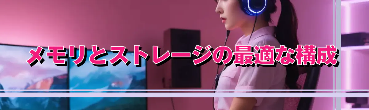 メモリとストレージの最適な構成