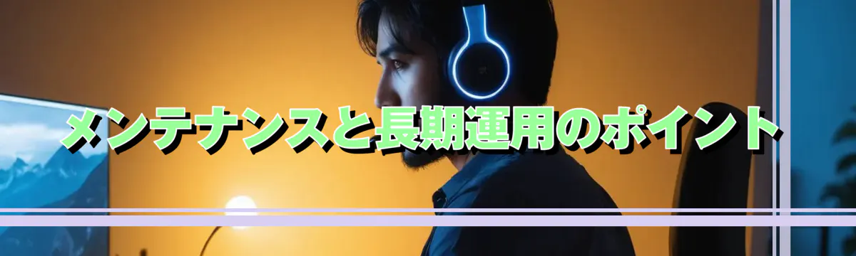 メンテナンスと長期運用のポイント