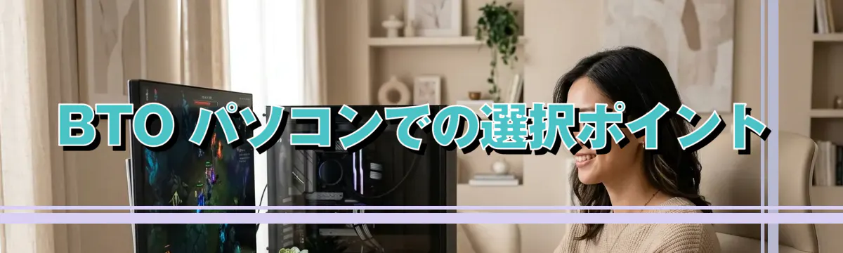BTO パソコンでの選択ポイント