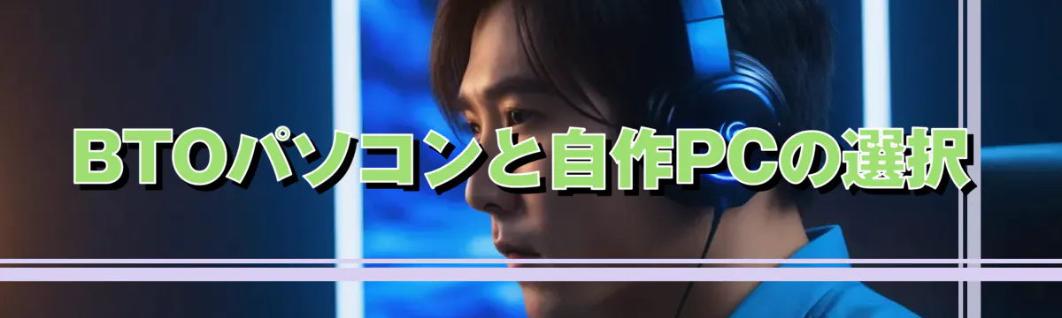BTOパソコンと自作PCの選択