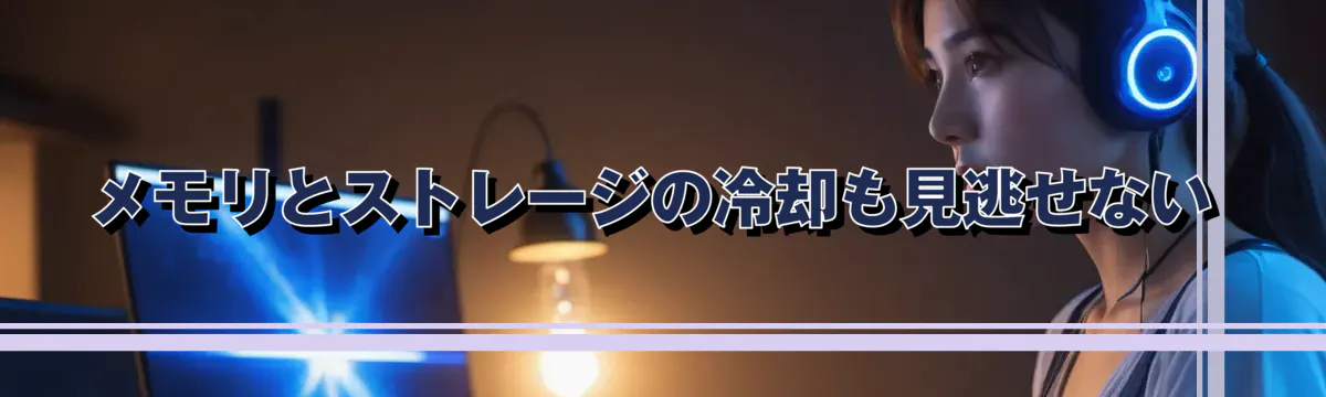 メモリとストレージの冷却も見逃せない