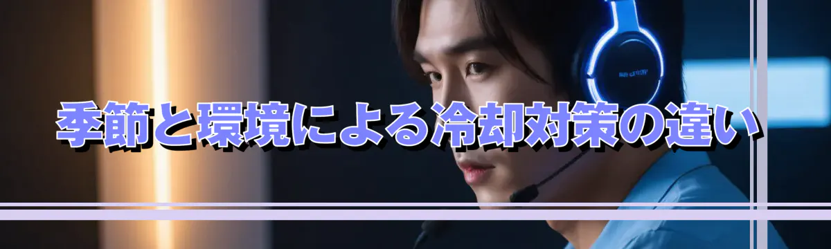 季節と環境による冷却対策の違い