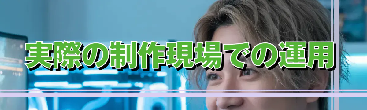 実際の制作現場での運用