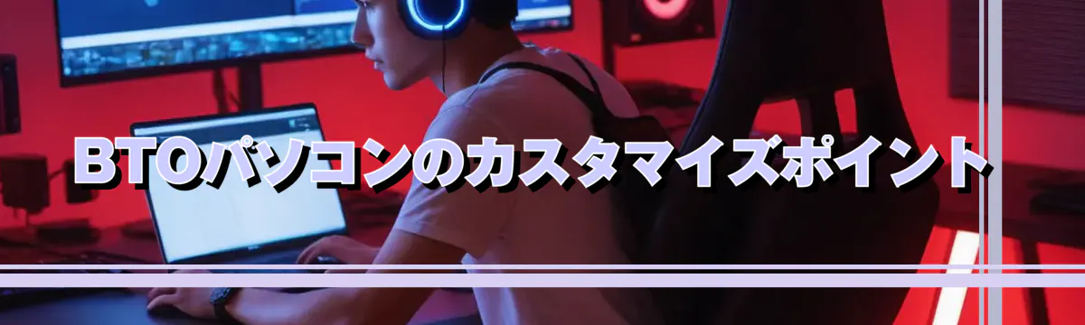 BTOパソコンのカスタマイズポイント