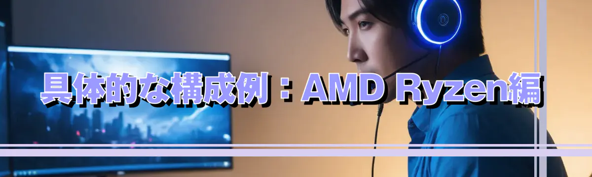 具体的な構成例:AMD Ryzen編