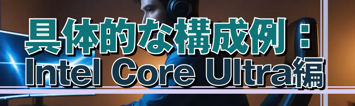 具体的な構成例:Intel Core Ultra編