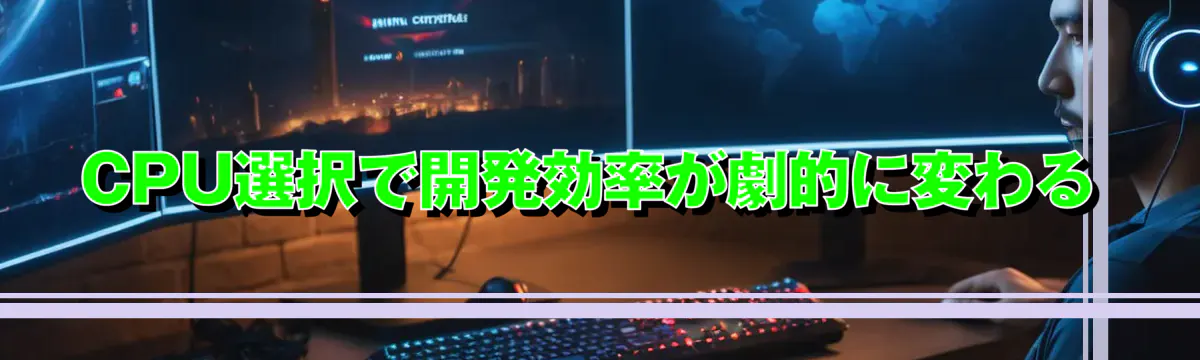 CPU選択で開発効率が劇的に変わる