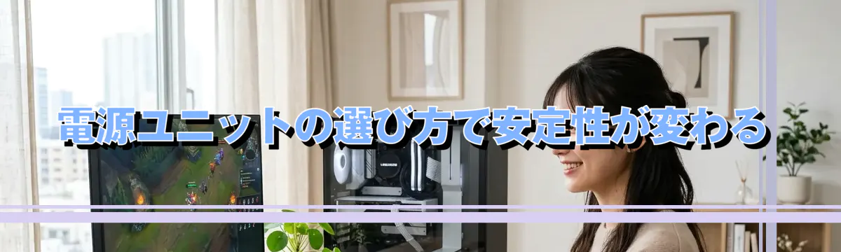 電源ユニットの選び方で安定性が変わる