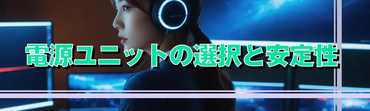 電源ユニットの選択と安定性
