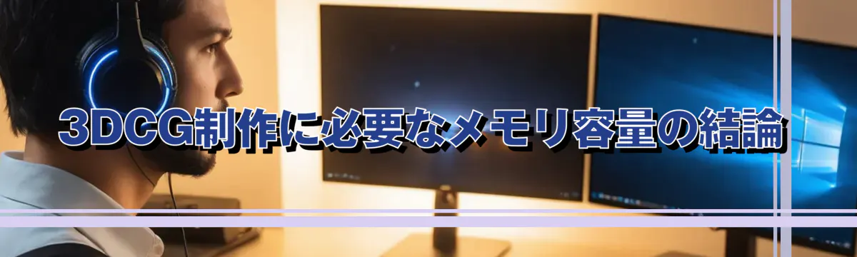 3DCG制作に必要なメモリ容量の結論