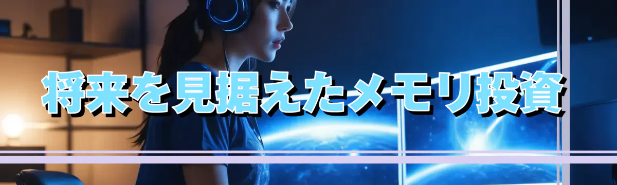 将来を見据えたメモリ投資