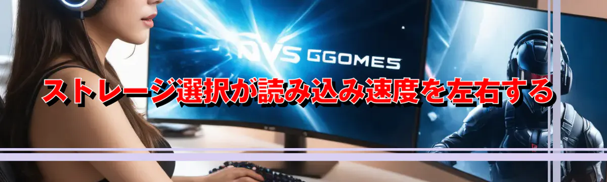 ストレージ選択が読み込み速度を左右する