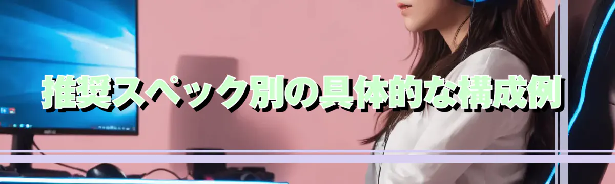 推奨スペック別の具体的な構成例