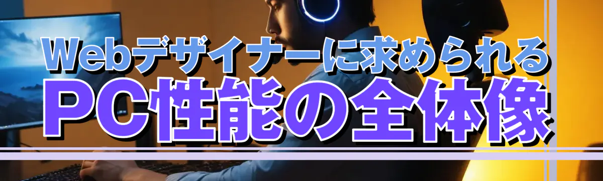 Webデザイナーに求められるPC性能の全体像
