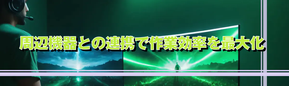 周辺機器との連携で作業効率を最大化