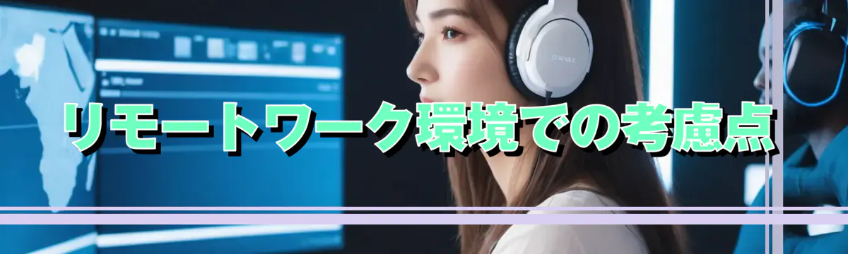 リモートワーク環境での考慮点