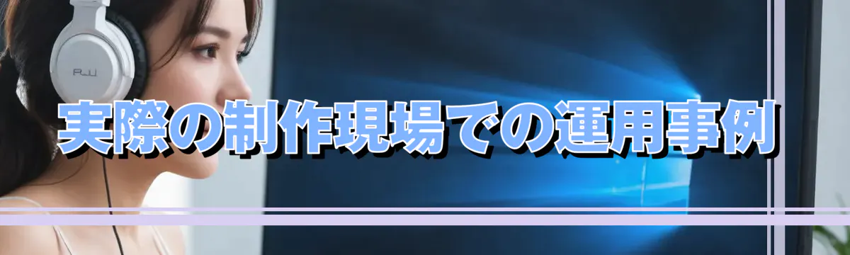 実際の制作現場での運用事例