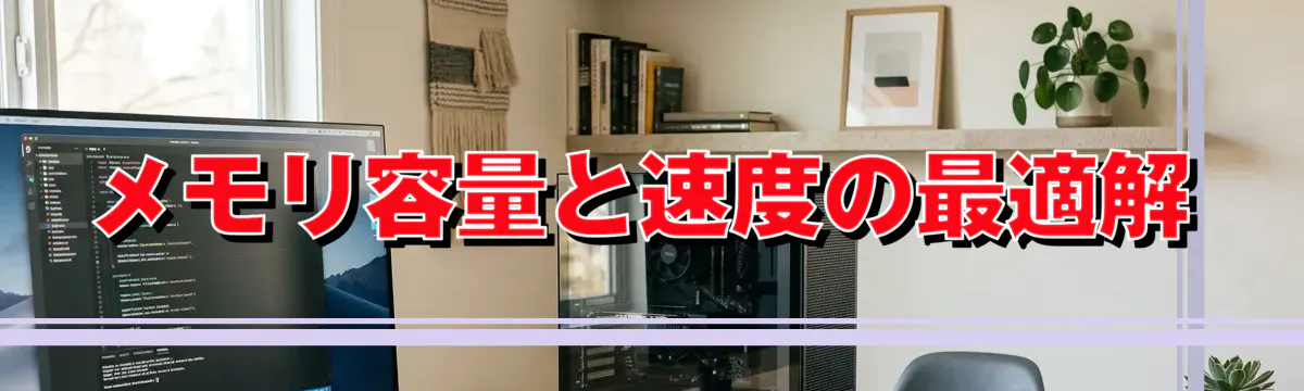 メモリ容量と速度の最適解