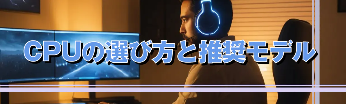 CPUの選び方と推奨モデル