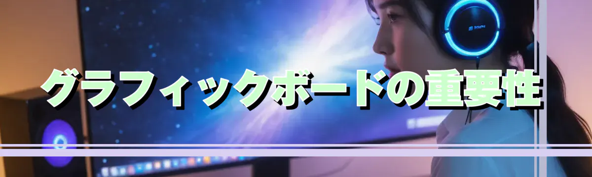 グラフィックボードの重要性